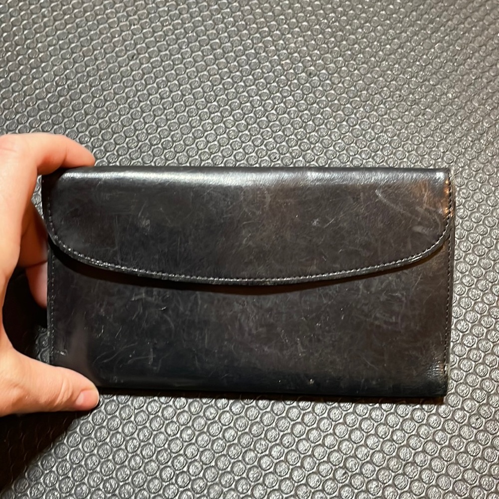 Black Leather Coach Wallet